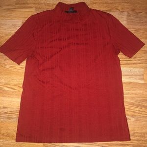 🌸 3/$25- Red mock neck shirt